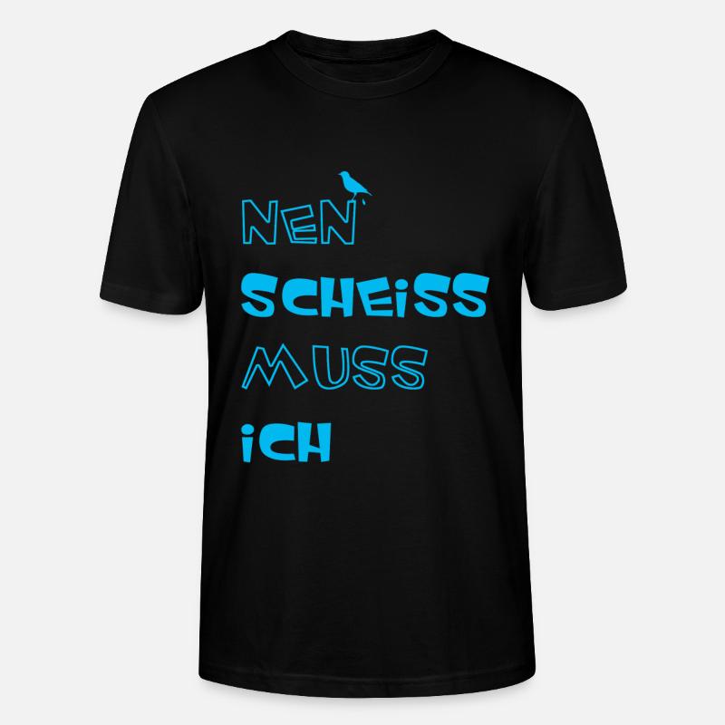 Nen Scheiss muss ich - Stanley/Stella Unisex Bio-T-Shirt CRAFTER - Schwarz
