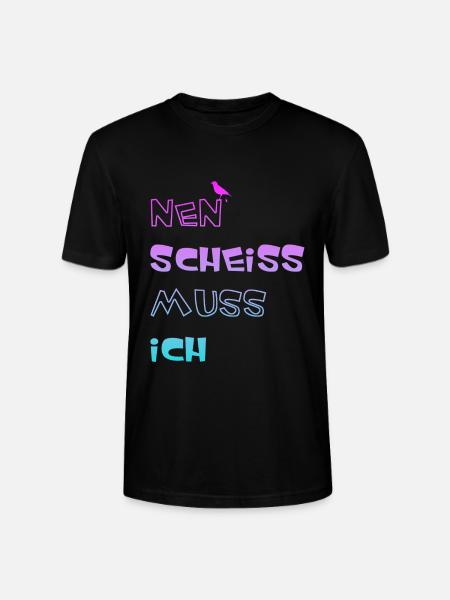 Nen scheiss muss ich - Stanley/Stella Unisex Bio-T-Shirt CRAFTER - Schwarz