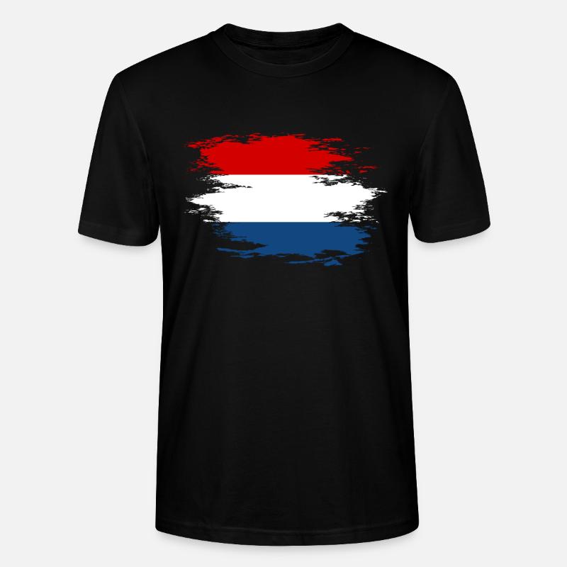 Drapeau hollandais utilisé design - T-shirt bio CRAFTER Stanley Stella Unisexe - noir