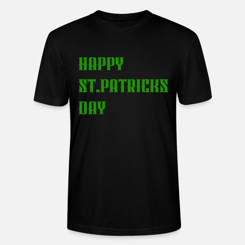 « Joyeuse Saint-Patrick » Vert - T-shirt bio CRAFTER Stanley Stella Unisexe - noir