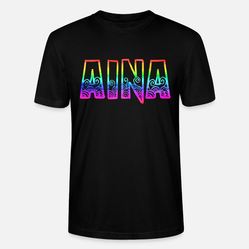 aina rs regenbogen - Stanley/Stella Unisex Bio-T-Shirt CRAFTER - Schwarz