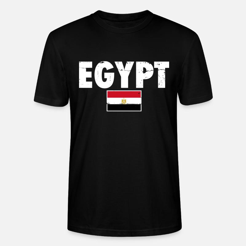 Egypte Egypte Drapeau Égyptien Egyptien - T-shirt bio CRAFTER Stanley Stella Unisexe - noir