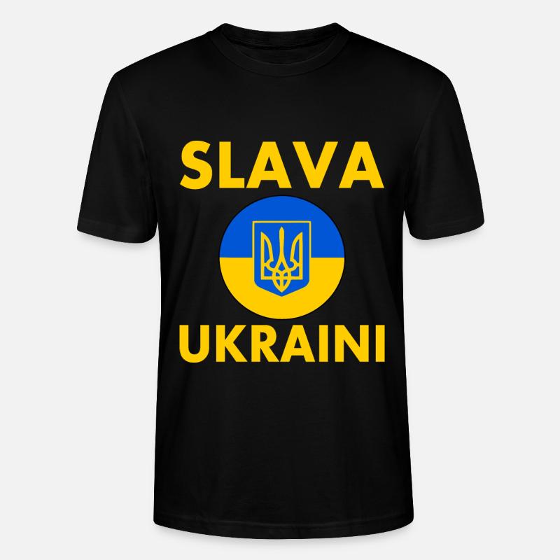 Slava ukraini - Stanley/Stella Unisex Bio-T-Shirt CRAFTER - Schwarz