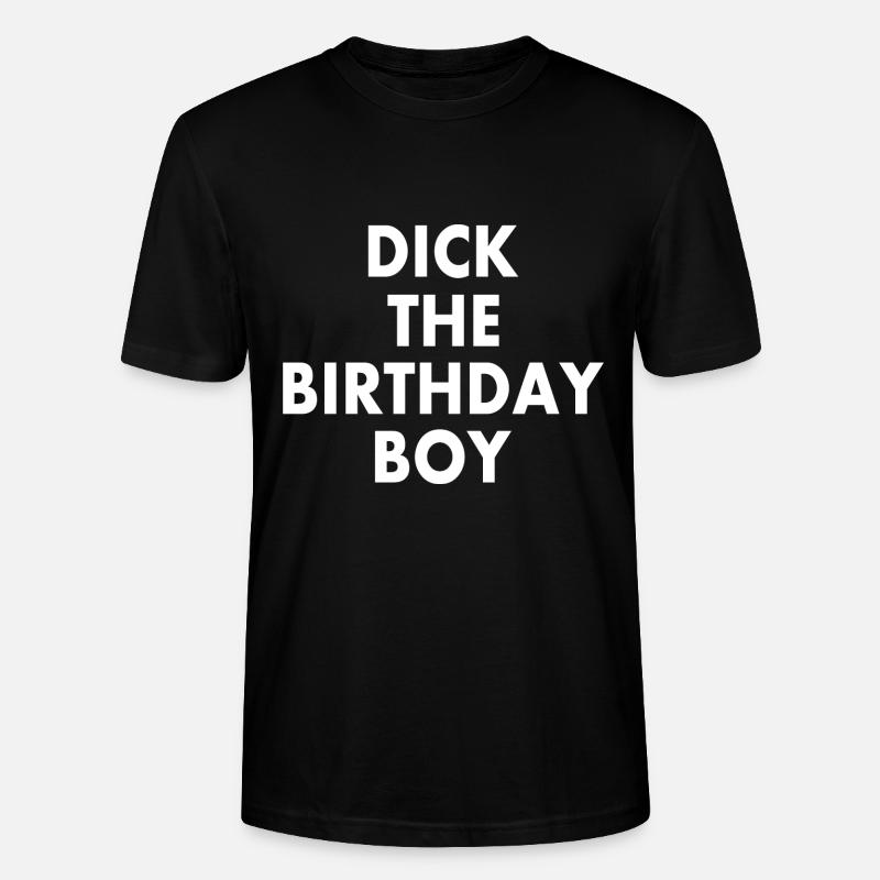 Dick the birthday boy - T-shirt bio CRAFTER Stanley Stella Unisexe - noir