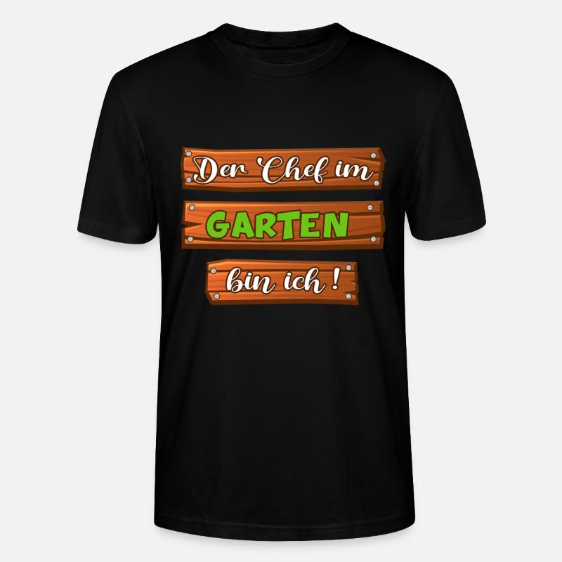 Garten Gartenchef Gartenregeln - Stanley/Stella Unisex Bio-T-Shirt CRAFTER - Schwarz