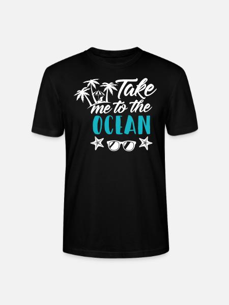 Ozean Urlaub - Stanley/Stella Unisex Bio-T-Shirt CRAFTER - Schwarz