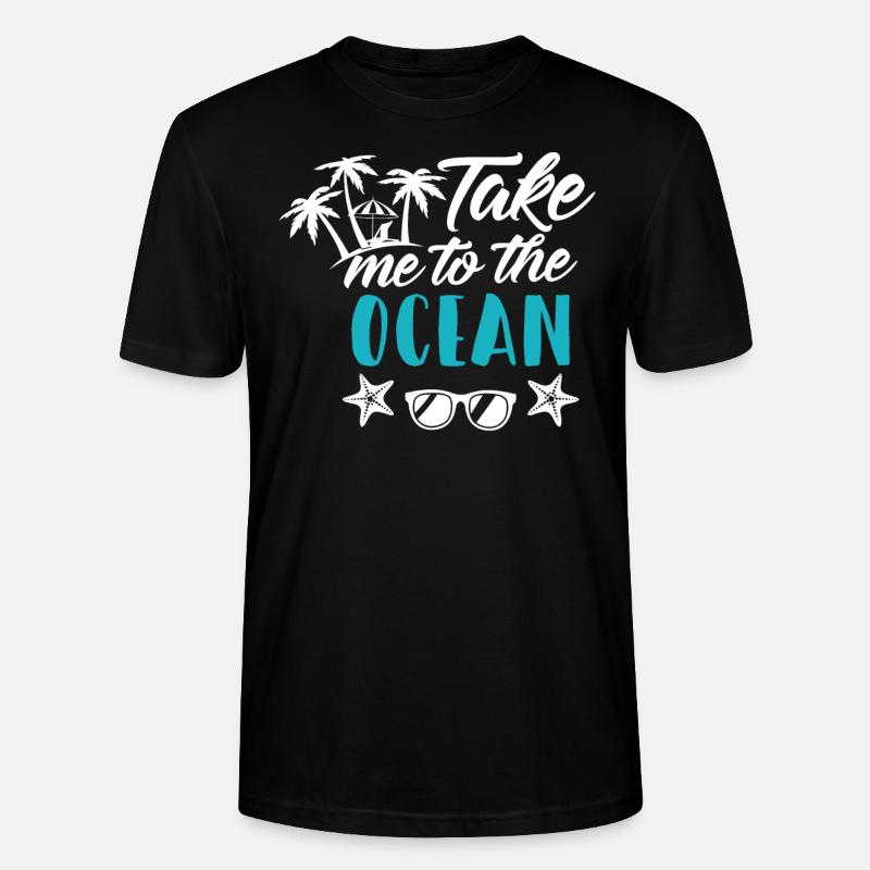 Vacances en mer - T-shirt bio CRAFTER Stanley Stella Unisexe - noir