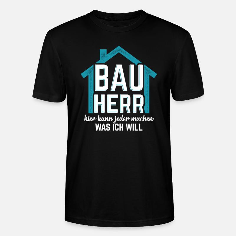 Bauherr Hausbau - Stanley/Stella Unisex Bio-T-Shirt CRAFTER - Schwarz