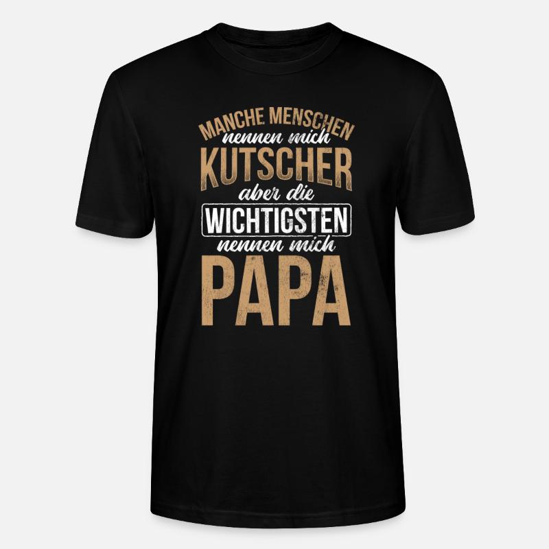 Geschenkidee Kutsche Kutscher - Stanley/Stella Unisex Bio-T-Shirt CRAFTER - Schwarz