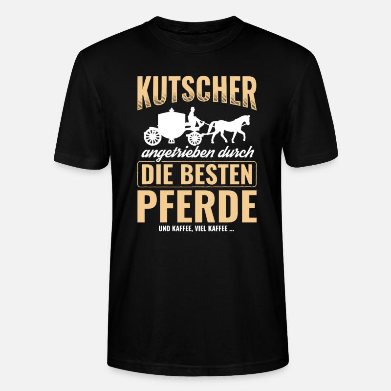 Kutsche - Stanley/Stella Unisex Bio-T-Shirt CRAFTER - Schwarz
