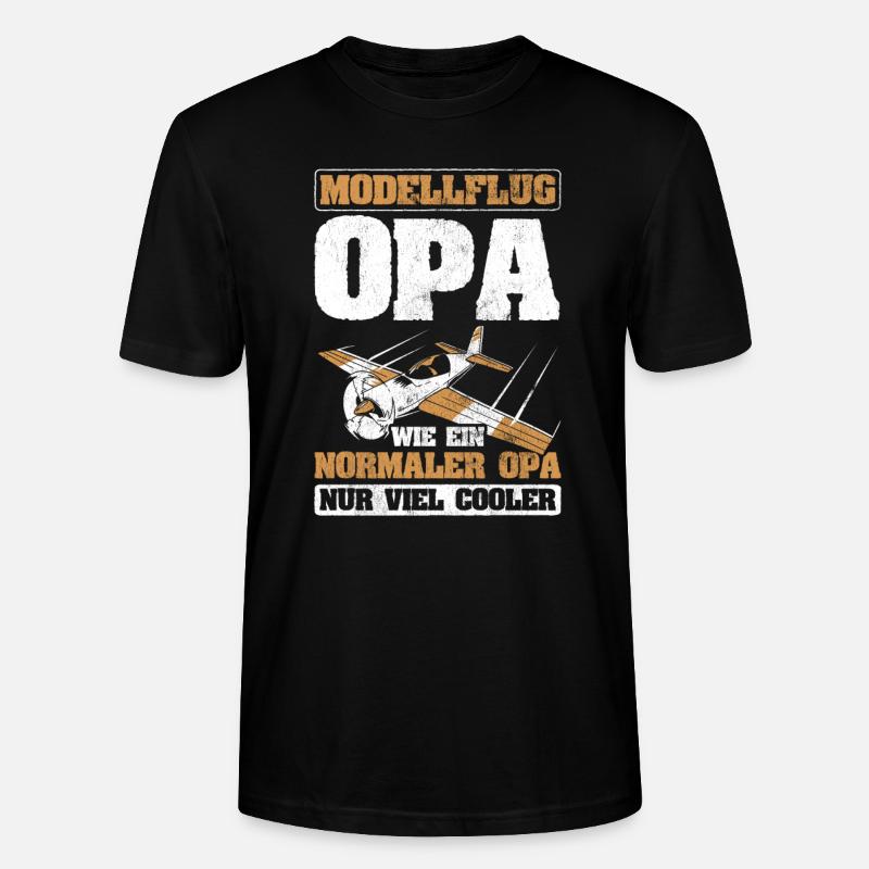 Modellflug - Stanley/Stella Unisex Bio-T-Shirt CRAFTER - Schwarz