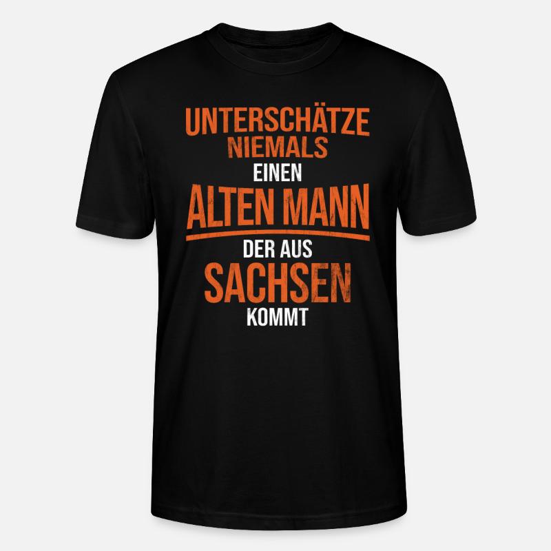 Sachsen Sächsisch - Stanley/Stella Unisex Bio-T-Shirt CRAFTER - Schwarz