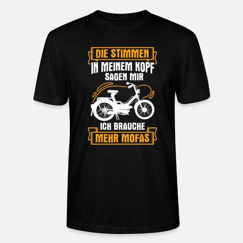 Mofa Moped - Stanley/Stella Unisex Bio-T-Shirt CRAFTER - Schwarz
