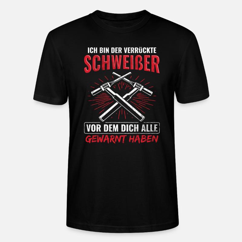 Schweißer Schweißen - Stanley/Stella Unisex Bio-T-Shirt CRAFTER - Schwarz
