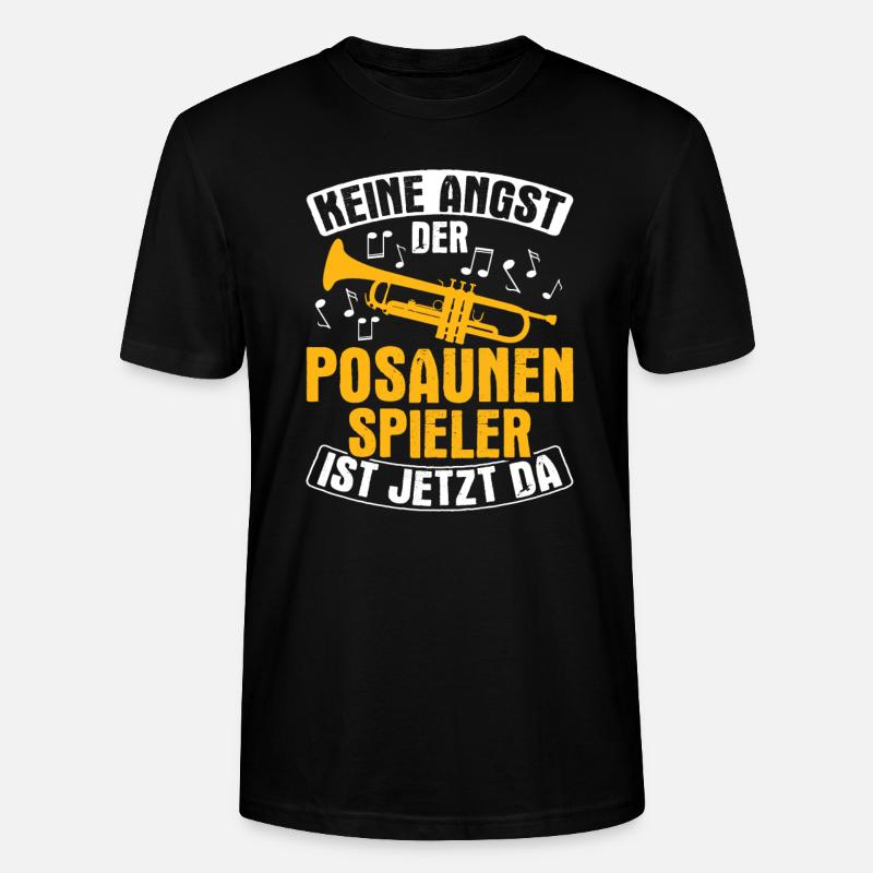 Posaune Geschenkidee - Stanley/Stella Unisex Bio-T-Shirt CRAFTER - Schwarz