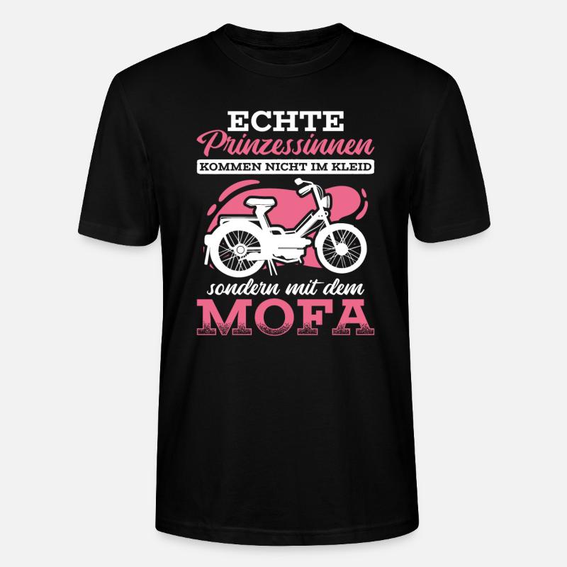 Mofa Moped Geschenk - Stanley/Stella Unisex Bio-T-Shirt CRAFTER - Schwarz