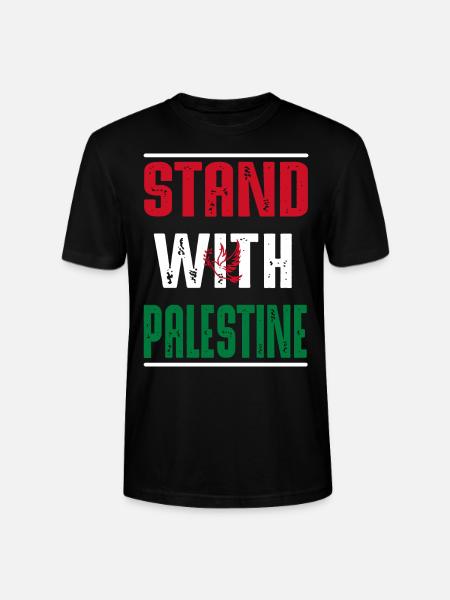 Stand with Palestine - Stanley/Stella Unisex Bio-T-Shirt CRAFTER - Schwarz