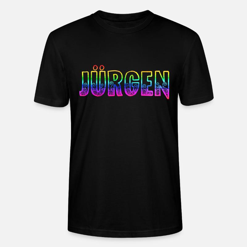 jürgen rs regenbogen - Stanley/Stella Unisex Bio-T-Shirt CRAFTER - Schwarz