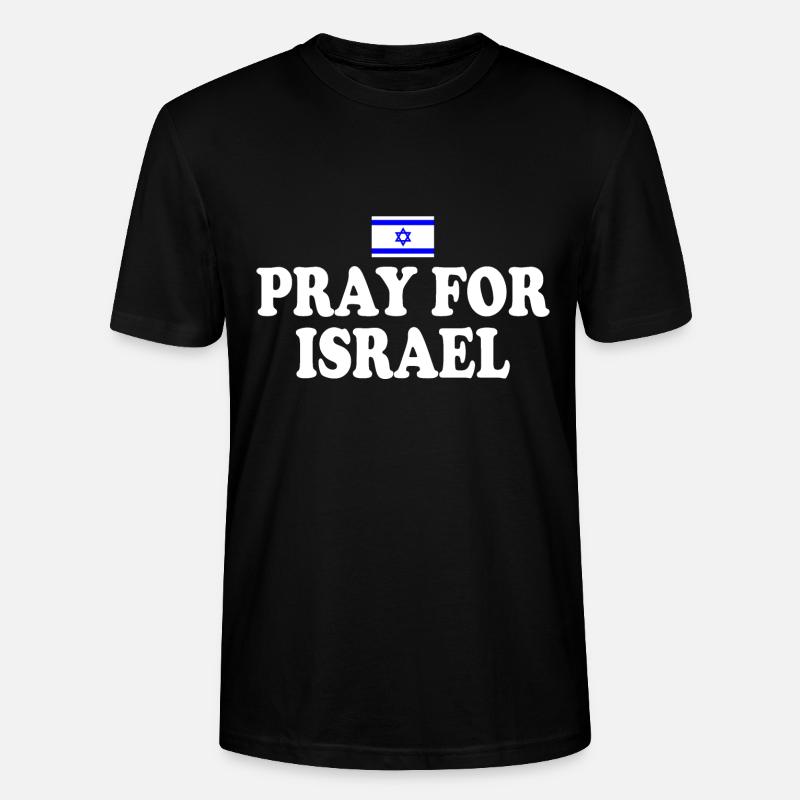 Pray for israel - Stanley/Stella Unisex Bio-T-Shirt CRAFTER - Schwarz