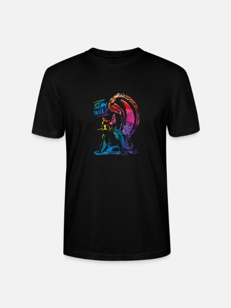 squirrel - Stanley/Stella CRAFTER Unisex Organic T-Shirt - black