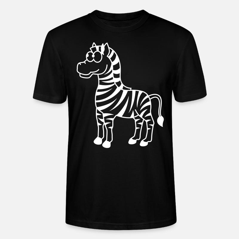 Zebra Comic Tier - Stanley/Stella Unisex Bio-T-Shirt CRAFTER - Schwarz