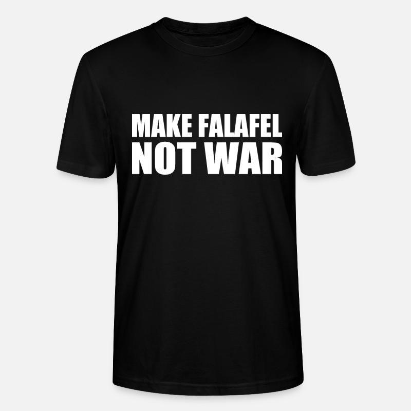 Make falafel not war - T-shirt bio CRAFTER Stanley Stella Unisexe - noir