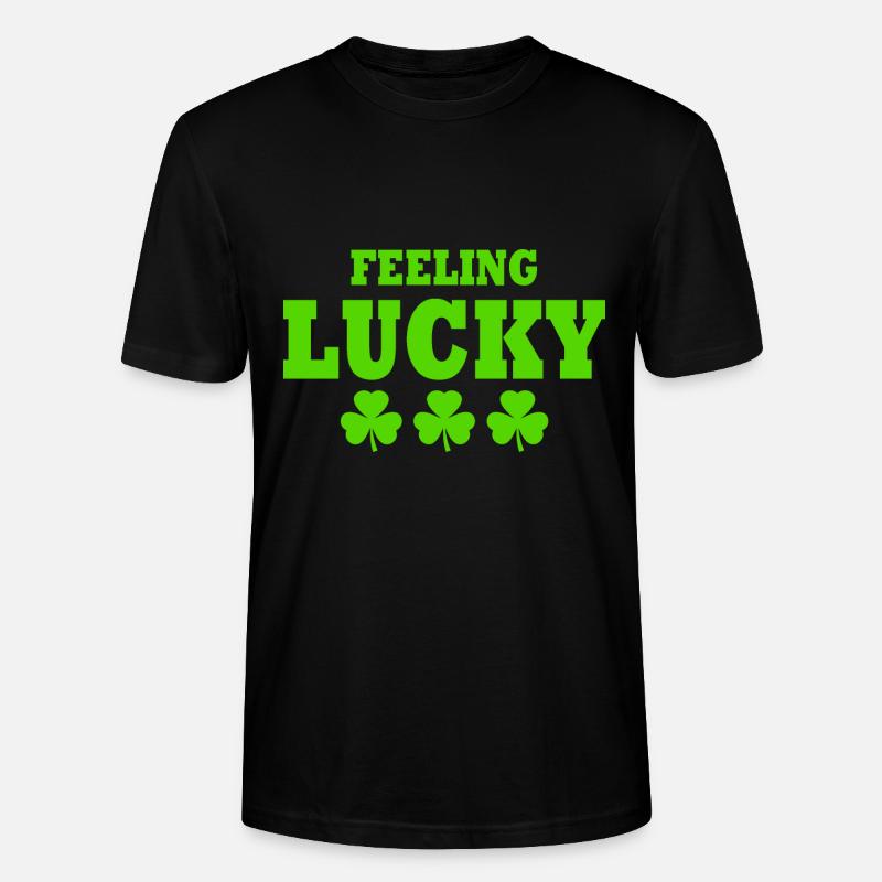 feeling lucky - Stanley/Stella Unisex Bio-T-Shirt CRAFTER - Schwarz