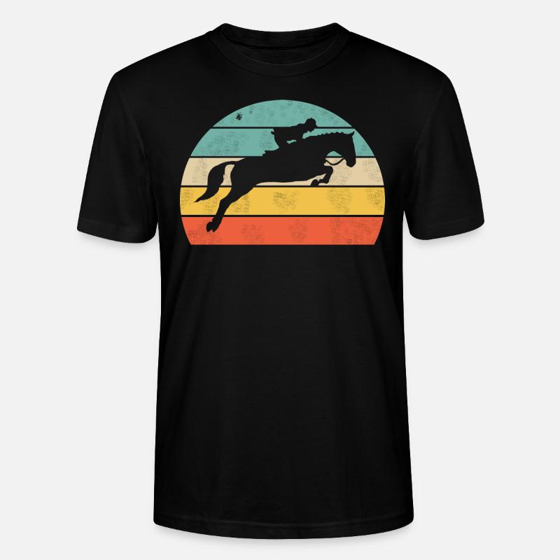 Saut d’obstacles - T-shirt bio CRAFTER Stanley Stella Unisexe - noir
