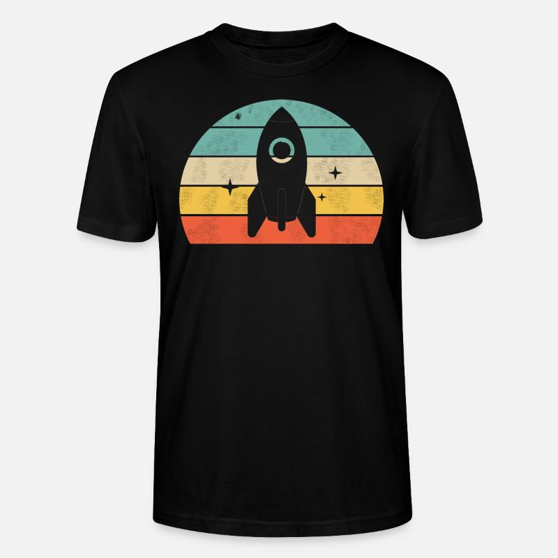 Rocket - Stanley/Stella CRAFTER Unisex Organic T-Shirt - black