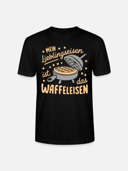 Funny pun waffles baking food - Stanley/Stella CRAFTER Unisex Organic T-Shirt - black