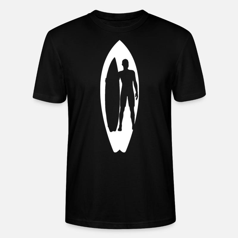 Surfer - Surfen - Stanley/Stella Unisex Bio-T-Shirt CRAFTER - Schwarz