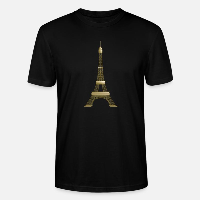eiffelturm - Stanley/Stella Unisex Bio-T-Shirt CRAFTER - Schwarz