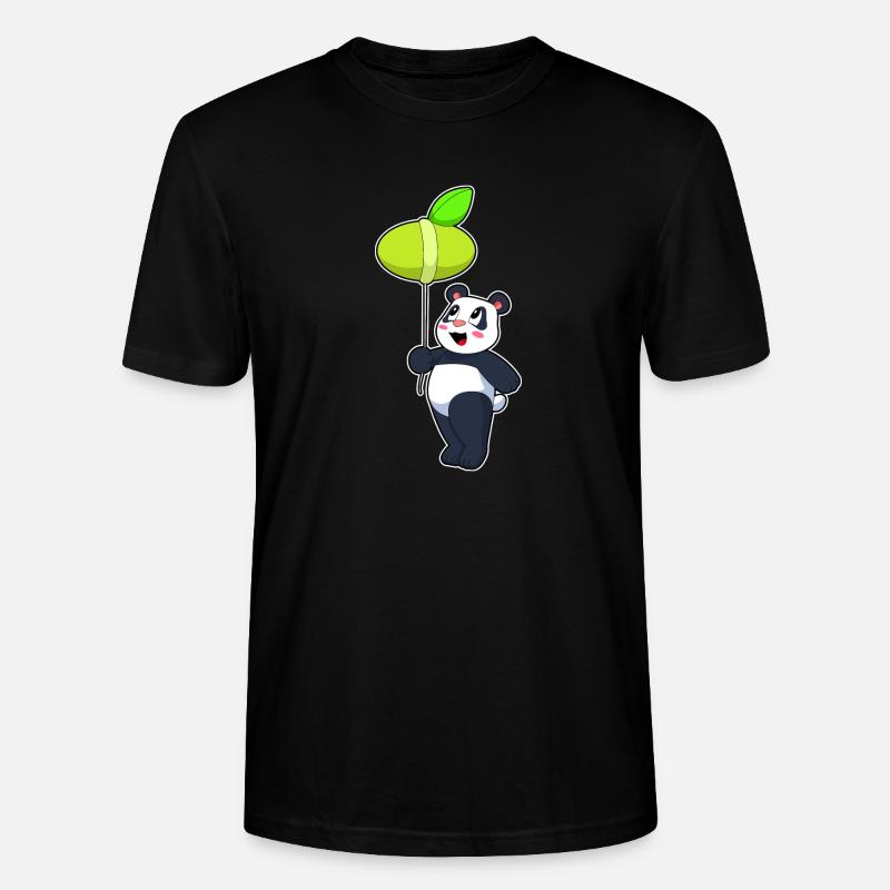 Ballon Panda - T-shirt bio CRAFTER Stanley Stella Unisexe - noir