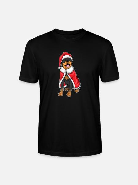 Rottweiler Noël Noël - T-shirt bio CRAFTER Stanley Stella Unisexe - noir