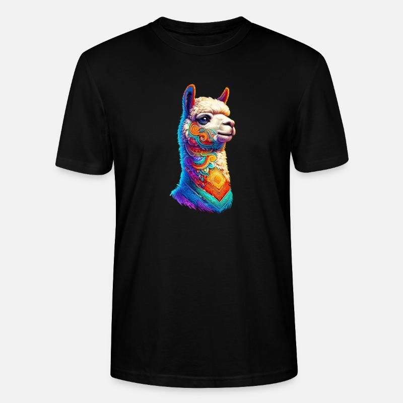 Alpaka - Stanley/Stella Unisex Bio-T-Shirt CRAFTER - Schwarz