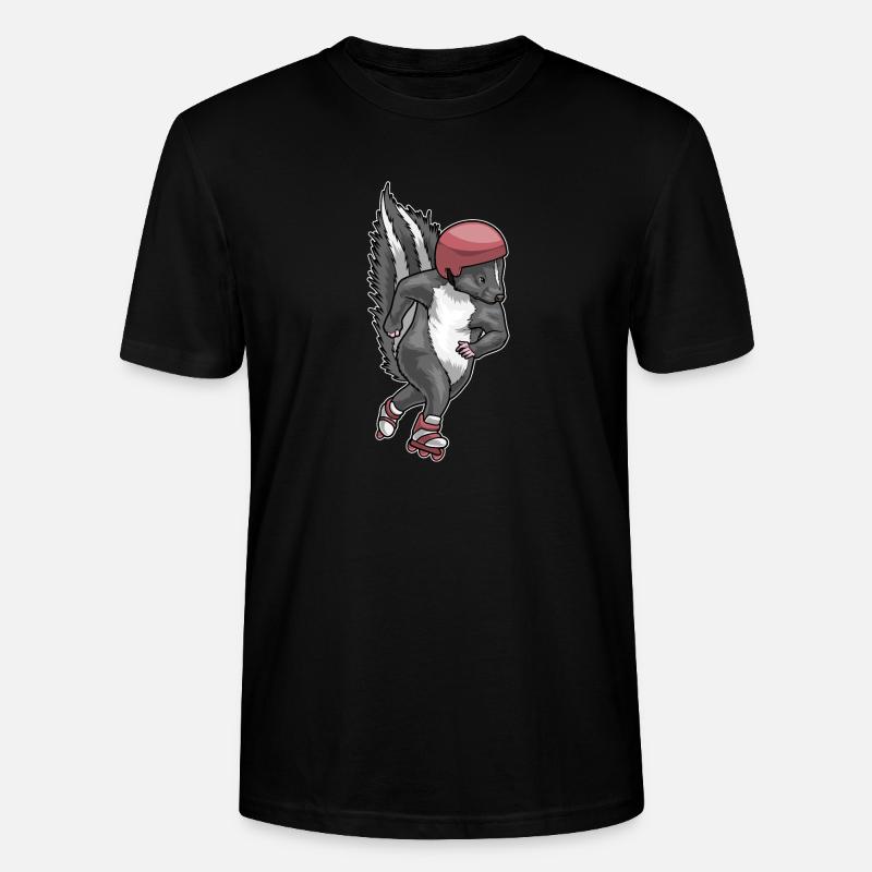Stinktier Inline skating Inline skates - Stanley/Stella Unisex Bio-T-Shirt CRAFTER - Schwarz