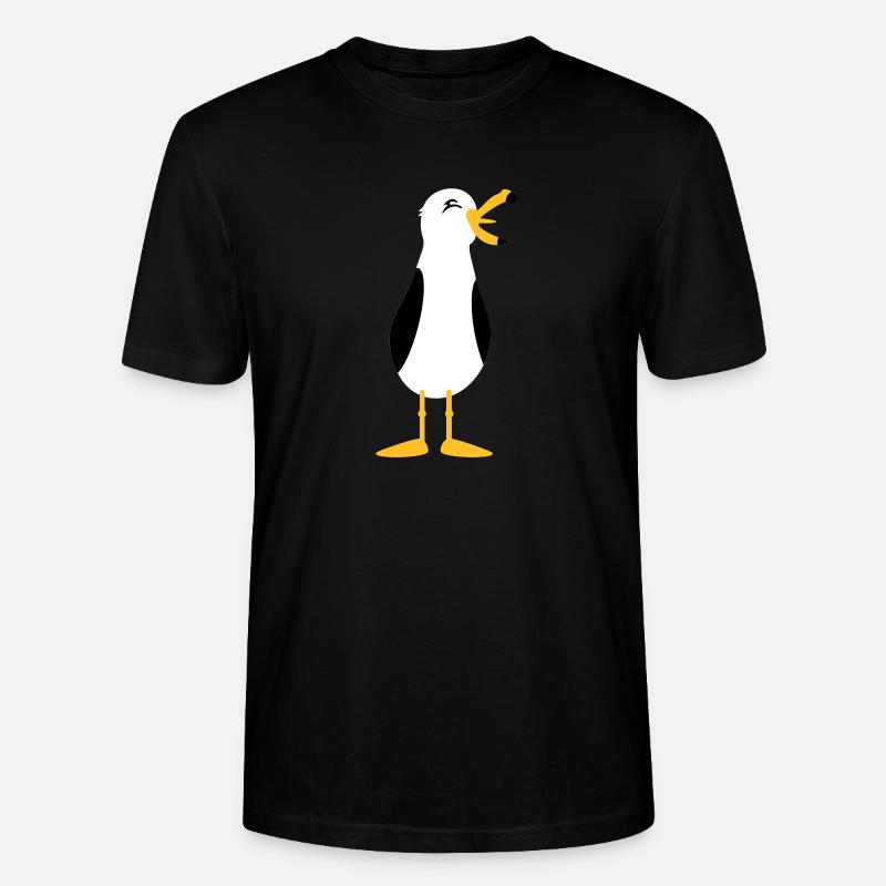 Seagull / Seagull (3c) - T-shirt bio CRAFTER Stanley Stella Unisexe - noir