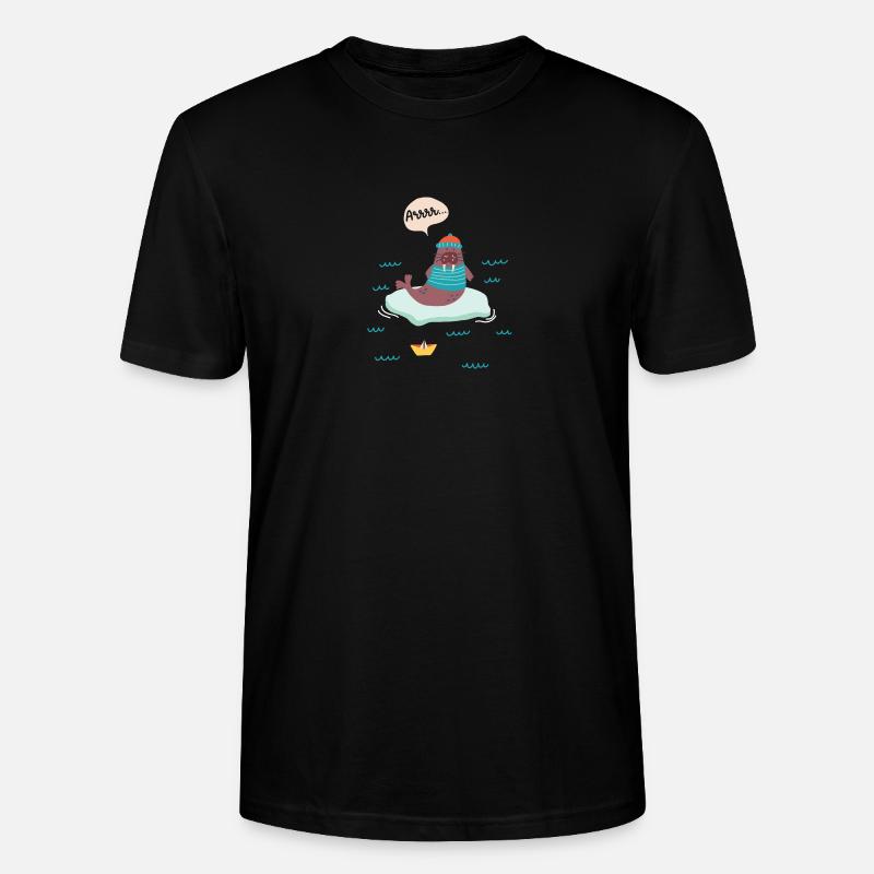 Walross Seemann Eisscholle - Stanley/Stella Unisex Bio-T-Shirt CRAFTER - Schwarz