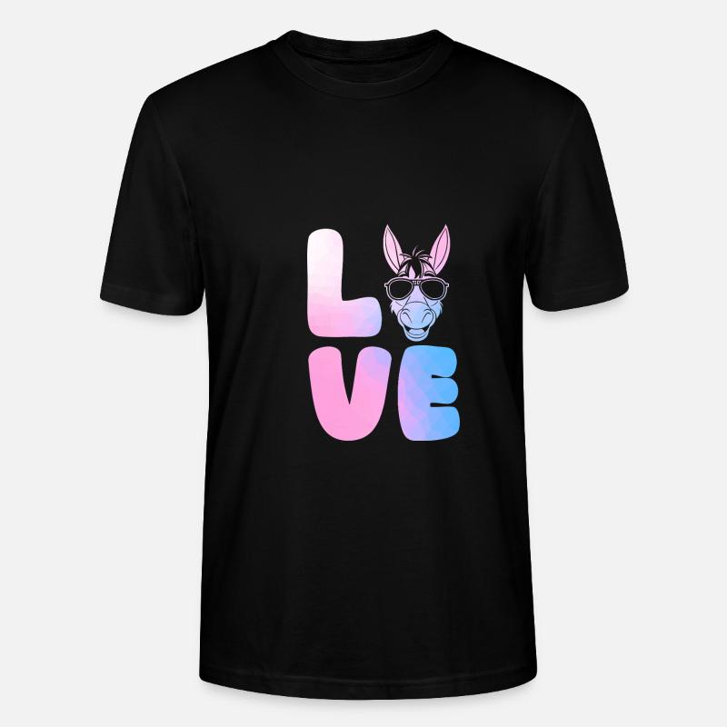 Âne - T-shirt bio CRAFTER Stanley Stella Unisexe - noir