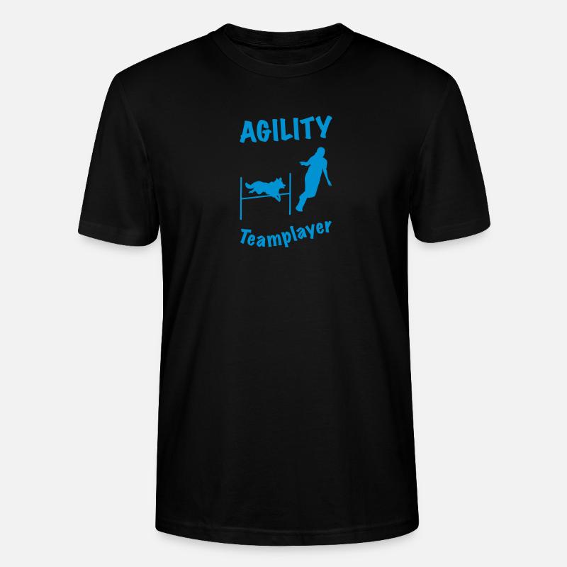 Agility Hürde Border - Stanley/Stella Unisex Bio-T-Shirt CRAFTER - Schwarz