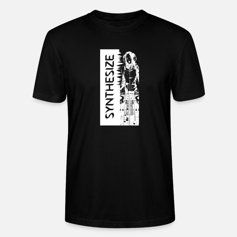 Synth White - Stanley/Stella Unisex Bio-T-Shirt CRAFTER - Schwarz