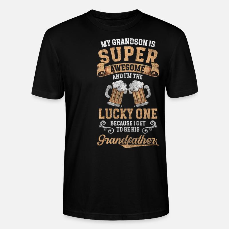 Großeltern Enkelkind - Stanley/Stella Unisex Bio-T-Shirt CRAFTER - Schwarz
