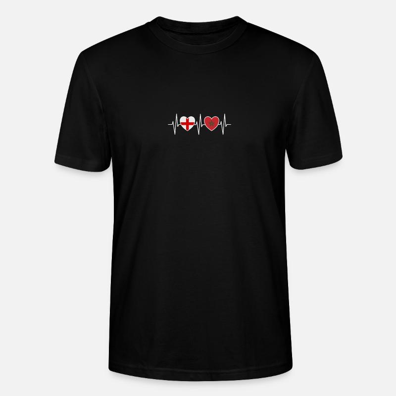 Angleterre et Maroc Drapeau marocain Drapeaux - T-shirt bio CRAFTER Stanley Stella Unisexe - noir