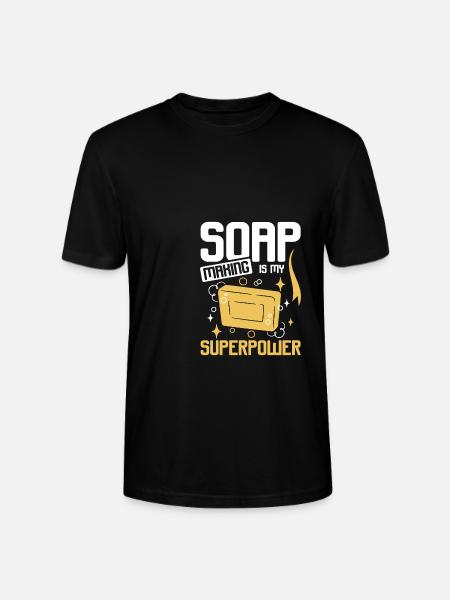 Soap making is my superpower - Stanley/Stella Unisex Bio-T-Shirt CRAFTER - Schwarz