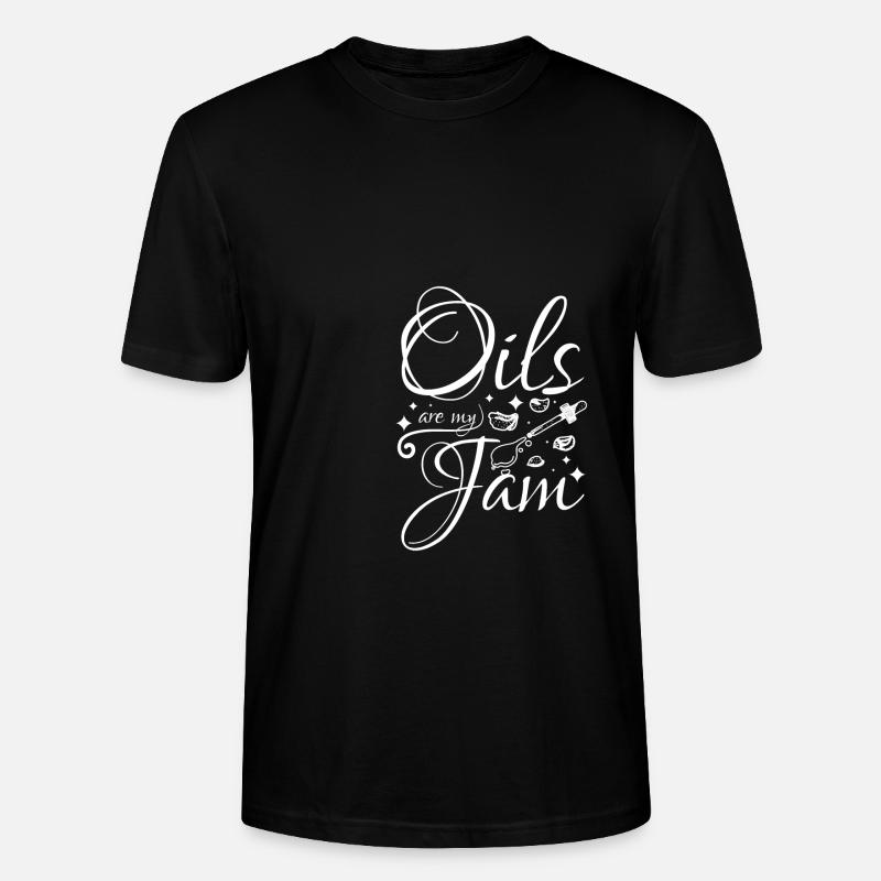 Essential oils are my jam - Stanley/Stella Unisex Bio-T-Shirt CRAFTER - Schwarz