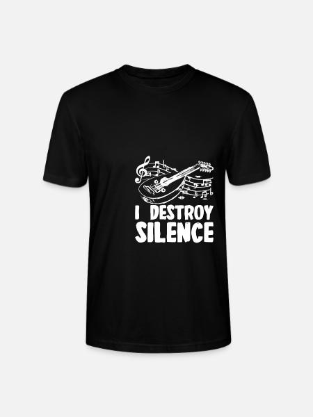 I destroy silence Oud - Stanley/Stella CRAFTER Unisex Organic T-Shirt - black
