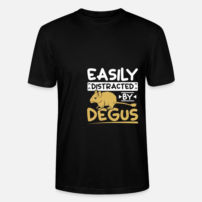 Facilement distrait par les octodons - T-shirt bio CRAFTER Stanley Stella Unisexe - noir