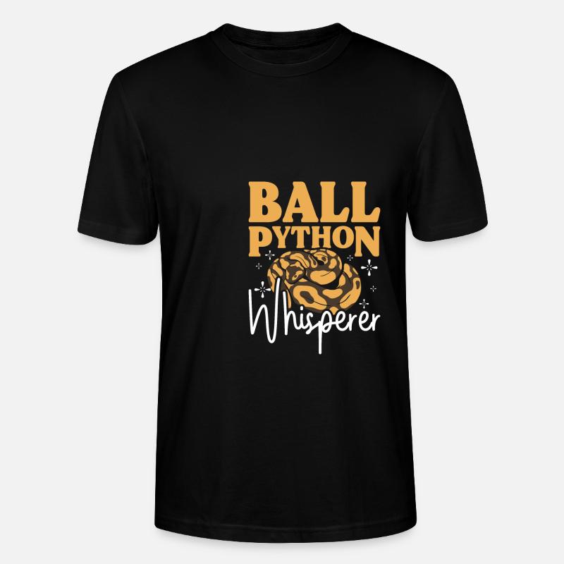 Ball python whisperer - Stanley/Stella Unisex Bio-T-Shirt CRAFTER - Schwarz