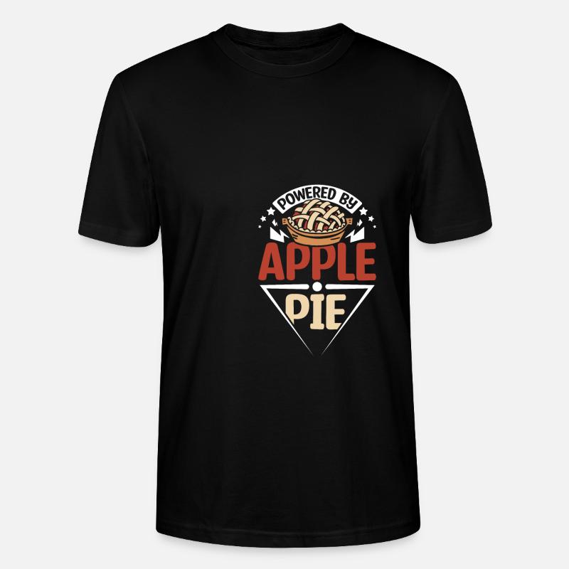 Powered by Apple pie - Stanley/Stella CRAFTER Unisex Organic T-Shirt - black