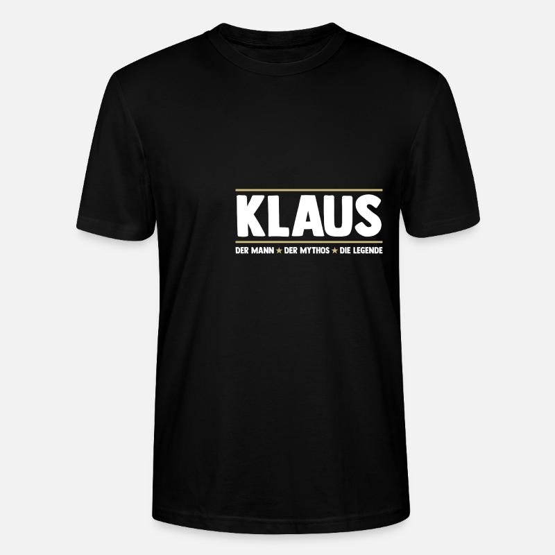 Klaus - Stanley/Stella Unisex Bio-T-Shirt CRAFTER - Schwarz